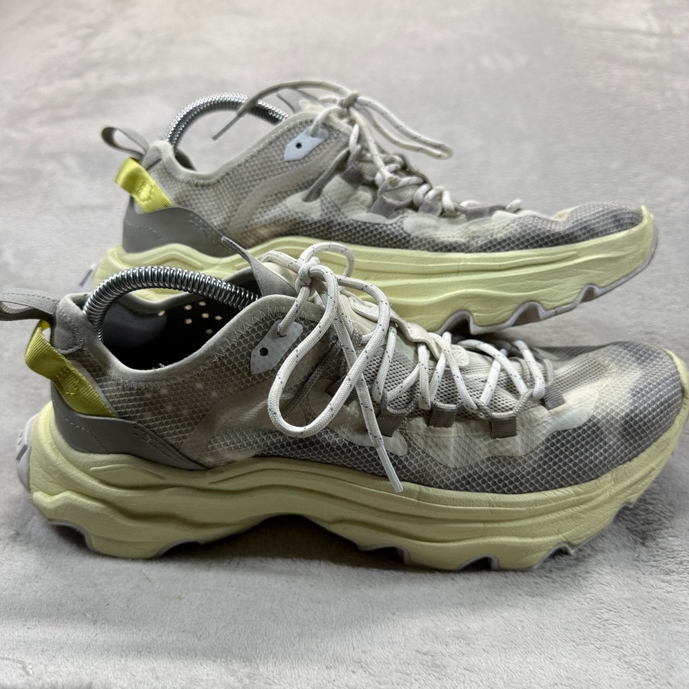 Sorel Shoes Women's 10.5 Kinetic‎ Breakthru Tech Lace Sneakers Chalk Acid Green